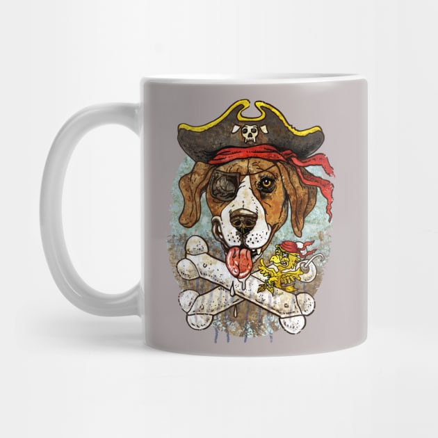 Bad to the Bone Pirate Dog by Mudge